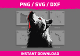 Wolf Head Stencil Files - Digital Download