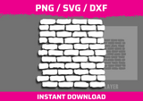 Brick 1 Stencil Files - Digital Download