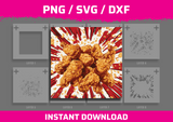 KFC Chicken Stencil Files - Digital Download