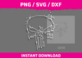 Skull 1 Stencil Files - Digital Download
