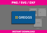 Greggs Logo Stencil Files - Digital Download