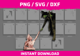 Wicked Character Stencil Files - Digital Download
