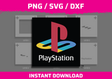 PlayStation Logo Stencil Files - Digital Download