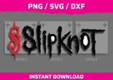 Slipknot Logo Stencil Files - Digital Download