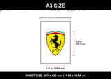 Ferrari Logo A3