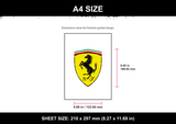 Ferrari Logo A4