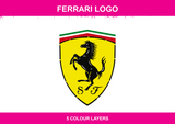 Ferrari Logo colour artwork