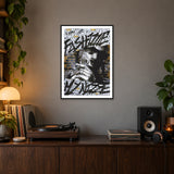 Fo Shizzle — A2 framed print in a room.