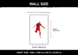 Haaland Wall Size — 15 layer stencil