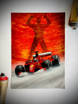 Formula 1 - Michael Schumacher Tribute — example hand-painted artwork; each repaint is unique.
