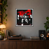 Iowa Born — 50 × 50 cm framed print in a room.