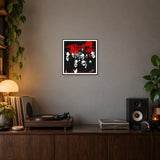 Iowa Born — 30 × 30 cm framed print in a room.