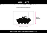 Jackal Vehicle Silhouette Wall Size