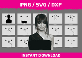 Jenna Ortega instant download PNG SVG DXF