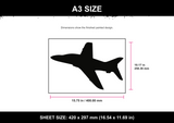 Jet Silhouette A3