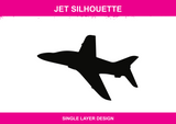 Jet Silhouette colour artwork