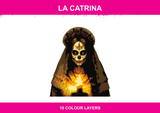 La Catrina colour artwork