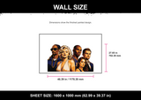 LA Characters Wall Size