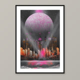 Lesbian City Print — A3 framed print mockup.