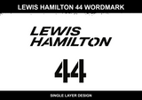 Lewis Hamilton 44 Wordmark 2
