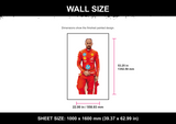 Lewis Hamilton Portrait Wall Size