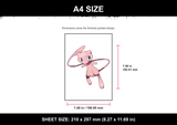 Mew A4 with corrected soft pink body and rose shading