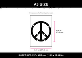 Peace Symbol A3