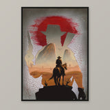 Red Dead - Marston’s Way framed print; illustrative mockup with corrected artwork edges.
