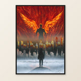 Rise Again — A3 framed print mockup.