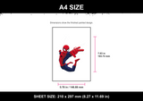 Spider-Man Cartoon Style A4 — 10 colour layers
