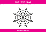 Spider Web instant download PNG SVG DXF