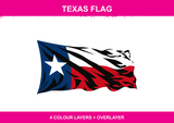 Texas Flag colour artwork