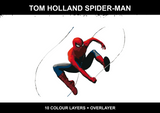 Tom Holland Spider-Man 2 — 10 colour layers plus overlayer