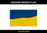 Ukraine Waving Flag 2