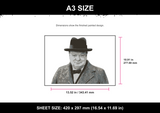 Winston Churchill A3