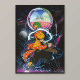 Zenitsu Dream State — A3 framed print mockup.