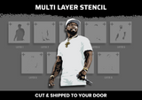 50 Cent Multi Layer Stencil