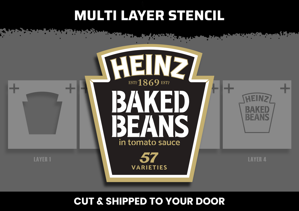 Heinz Beans Logo Multi Layer Stencil