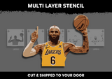 Lebron James Multi Layer Stencil