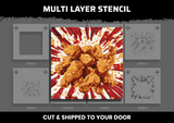 KFC Chicken Multi Layer Stencil