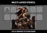 Doom Guy Multi Layer Stencil