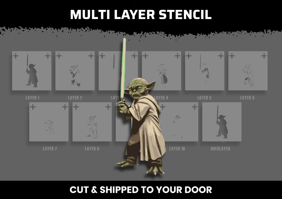 Yoda Multi Layer Stencil