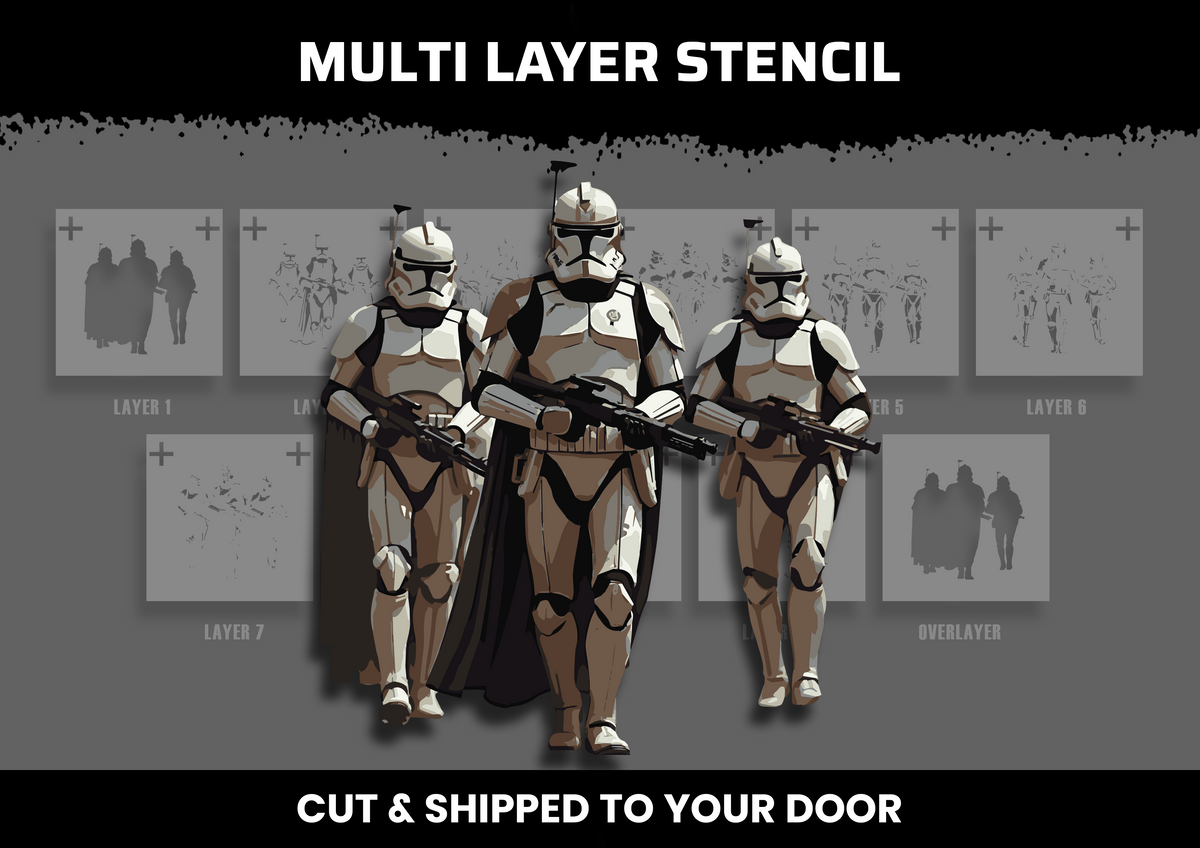 Star Wars Clone Multi Layer Stencil