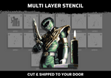 Green Ranger Multi Layer Stencil