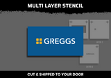 Greggs Logo Multi Layer Stencil