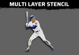 Ryne Sandburg Multi Layer Stencil