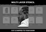 Kendrick Lamar Multi Layer Stencil