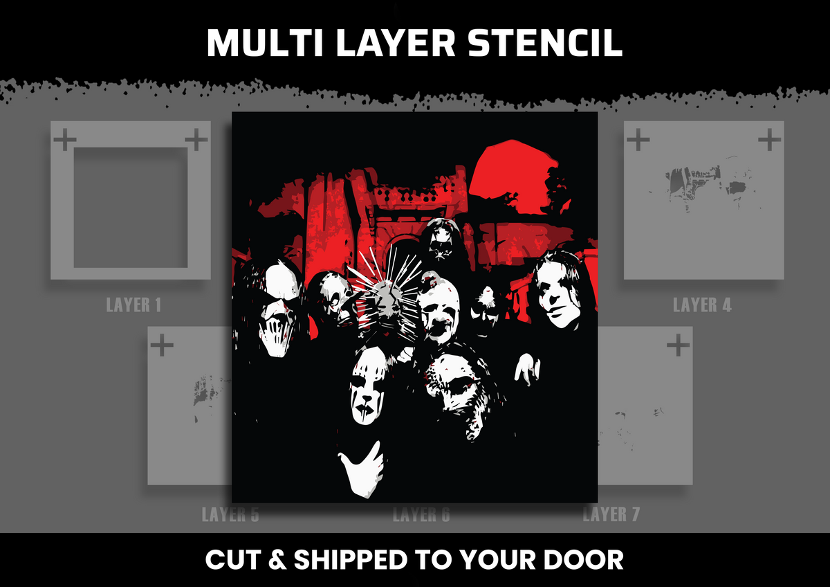 Slipknot Band Multi Layer Stencil