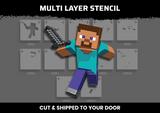 Minecraft Dave Multi Layer Stencil