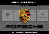 Porsche Logo Multi Layer Stencil